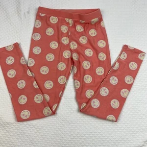 Chaser Pull On Legging Pants Girls Size 8 Burnt Coral Smiley Stretch CG200 - Picture 1 of 4