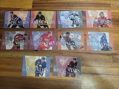 1995-96 Fleer Ultra Rising Stars - Inserir conjunto completo de 10 cartas - Nrmt-Mt - Imagem 1 de 4