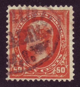 HAWAII - HONOLULU, H.I. - REGISTRY MARKING on 50c Stamp - FANCY CANCEL RARITY !! - Picture 1 of 2