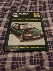 Haynes Peugeot 106 1991 to 1996 J to X Petrol and Diesel Service & Repair Manual - Picture 1 of 3