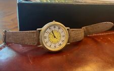 VTG 37mm Unisex Giordano Watch, Gold Tone with Roman Numerals