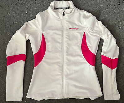 Boardwear Practest Girl Protest, Size 10 White & Pink Running Jacket Sports Gym • 6.01€