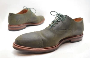 Meermin Mallorca - 116660 Commander Cap Toe Oxford in Leaf Green - US 11 UK 10 - Picture 1 of 14