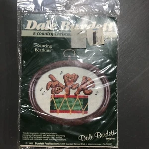 Dale Burdett Counted Cross Stitch Kit Dancing Bearkins CCK263 Frame Included - Picture 1 of 7