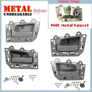 Inside Door Handle For 2005-2011 Jeep Grand Cherokee Set of 4 pcs Gray DS300-NS - Picture 1 of 6
