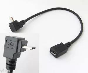 1pc 1ft/30cm Micro 5pin USB Male To Female Right Angle UP Direction Cable Cord - Picture 1 of 4