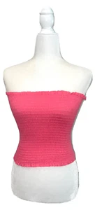 Windsor Womens Tube Top Size S/M Pink Candy Wrap Pullover Stretch - Picture 1 of 6