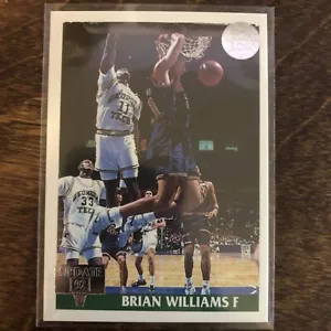 1991-92 Front Row Update Silver Brian Williams #57 Rookie RC /3000 - Picture 1 of 2