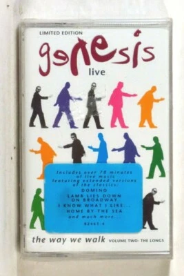 GENESIS - Live - The Way We Walk: Longs 1993 1st US cassette SEALED  - Image 1 of 2