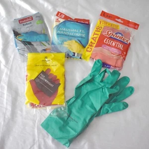 SET * 6x Gummihandschuhe Haushaltshandschuhe Latexhandschuhe Spülhandschuhe* L - Imagen 1 de 3