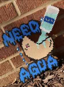 NUEVO Need Agua���� Collar Kandi Perler EDM EDC Fest Rave Dance - Imagen 1 de 1