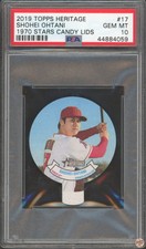 2019 TOPPS HERITAGE 1970 STARS CANDY LIDS SHOHEI OHTANI #17 PSA 10 POP 2 (059)