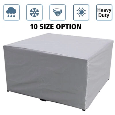 Heavy Duty Waterproof Garden Patio Furniture Cover Outdoor Table Cover 10 Size - Image 1 of 4