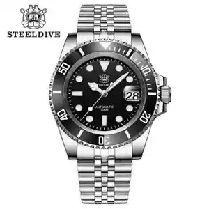 Genuine SteelDive SD1953 Mens Automatic Watch with Sapphire Glass - Picture 1 of 20