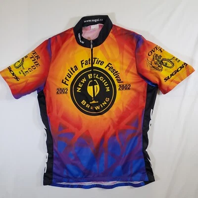 Camiseta deportiva de ciclismo Sugoi Fruita Fat Tire Festival 2002 de colección Y2K talla L Foto 1 de 4