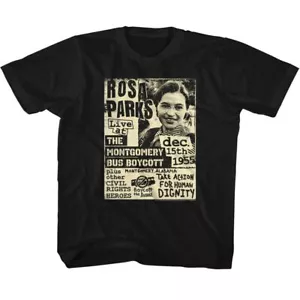 Kids Rosa Parks Bus Boycott Flyer Icon Shirt - Picture 1 of 2