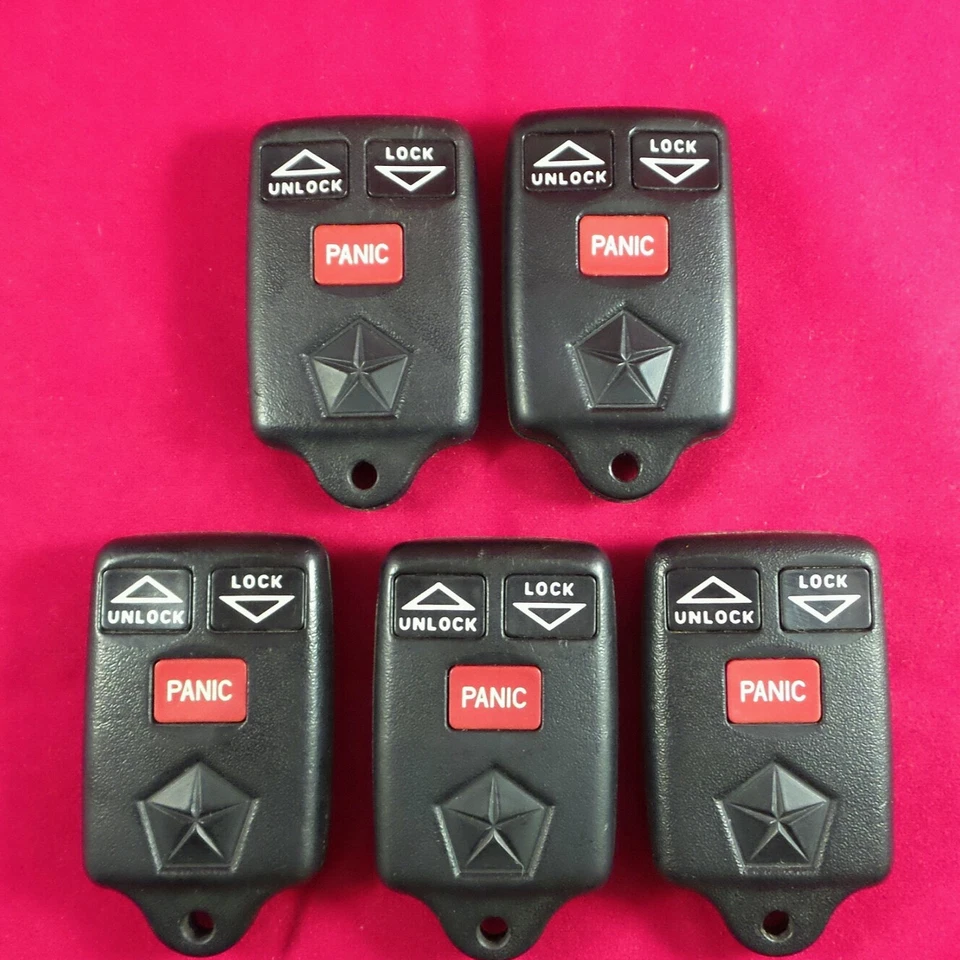 Lote de 5 Chrysler Dodge Jeep OEM mando a distancia sin llave 3B - GQ43VT7T Foto 1 de 2