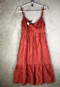 SABA Casual Formal Dress Size 8 Womens Red Sleeveless - Picture 1 of 12