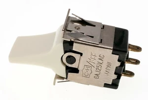 NKK MLW3022-00-PB ON-NONE-ON SPDT Rocker Switch 5A/125VAC, NOS - Picture 1 of 2