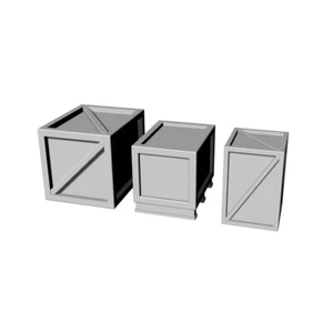 LaoYao 1/220 Z Wood Crates Boxes Set 30pcs - Picture 1 of 1