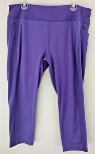 Pantaloni elasticizzati donna Athletic Works Capri taglia 3XL (22) più viola - Foto 1 di 7