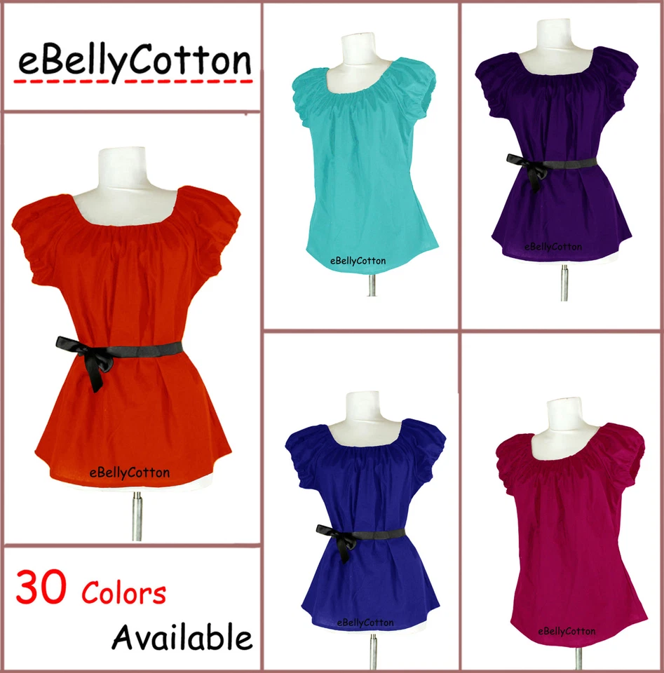 Blusa Chemise Gasa Algodón Camisa Campesina, Halloween Medieval, Disfraz Renacentista Foto 1 de 1