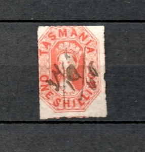 Tasmania 1857 old def.Victoria stamp (Michel 13) used - Picture 1 of 2