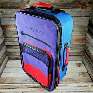 "Equipaje de viaje vintage retro Colorway Mary Kay con ruedas 21""x13""x7" - Imagen 1 de 12
