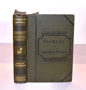Charlotte Bronte. Shirley (1891) 2 Illustrationen. Antikes viktorianisches Buch - Bild 1 von 6