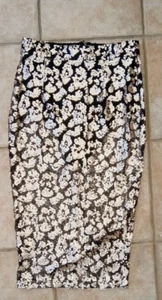 Boohoo Brand New with Tags Black Sheer Net Pencil Skirt with Shorts UK Size 8 - Picture 1 of 5