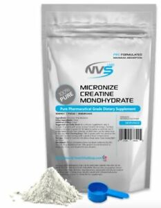 100% Ultra Micronized Creatine Monohydrate Powder Pharmaceutical - All Sizes 