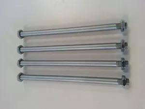 JEU DE 4 BROCHES DE FIXATION DE TRAIN DIA. 12 MM AVEC ECROU - Afbeelding 1 van 1