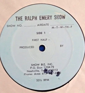 RADIO SHOW: RALPH EMERY SHOW 3/9/81 BILLIE JO SPEARS LIVE IN STUDIO ONE HOUR - Picture 1 of 1