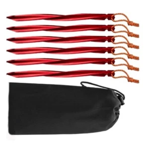 6 Stück Spiralheringe BasicNature Y-Stake für weiche und harte Böden, 25 cm - Picture 1 of 2