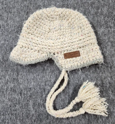 复古 Shred Alert 帽子 针织帽 滑冰者 耳瓣 流苏 Billed 滑雪板 90 年代 — 第 1/4 张图片