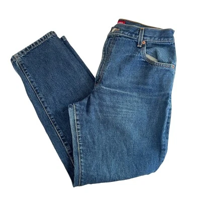 Pantalones de mezclilla Levi's 550 calce relajado pierna cónica tiro alto algodón talla 14 de colección años 90 Foto 1 de 4