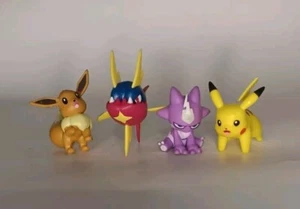 Nintendo Pokemon Toxel,Pikachu,Carvanha,E3vee Mini Figures Lot Of 4 - Picture 1 of 6