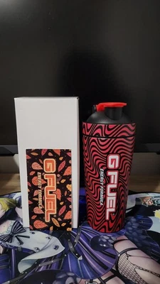 G Fuel PewDiePie Stainless Steel Metal Shaker Cup 24 oz Mixer Sport Bottle - Image 1 of 3