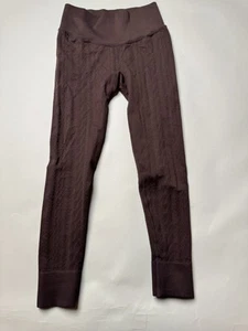 Joy Lab Leggings Womens Small Brown Textured Knit Seamless High Rise Yoga - Picture 1 of 5