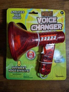 Multi Voice Changer Toy Megaphone Change 8 Voice Effects Red New Toysmith - Picture 1 of 3