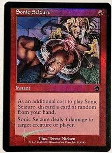 Magic the Gathering SONIC SEIZURE #114/143 Torment Red Common Foil 2002 NM - Picture 1 of 1