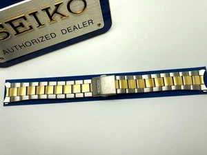 SEIKO HERREN 18MM BICOLOR EDELSTAHL UNIVERSAL ERSATZ UHRENARMBAND SUR348-18 - Bild 1 von 5