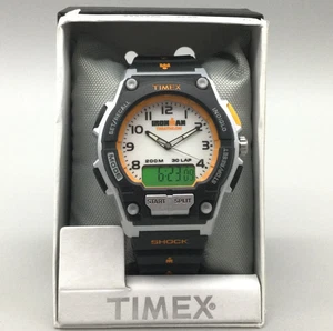 Timex Ironman Triathlon Uhr Herren T5K200 45mm schwarz mit Box 30 Runden neue Batterie - Bild 1 von 16