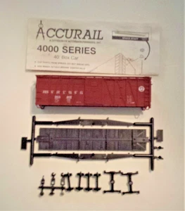 Accurail 4402 HO Scale 40' Pennsylvania RR O.B. Boxcar Kit Steel Door NOS - Picture 1 of 11