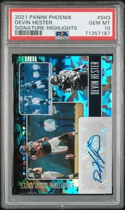2021 Panini Phoenix Signature Highlights Devin Hester #SH3 PSA 10 - Picture 1 of 2