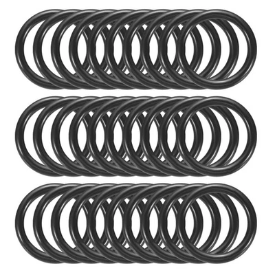 1 Inch Dream Catcher Rings, 30 Pcs Plastic Macrame Wreath Floral Hoop Black - image 1 of 4