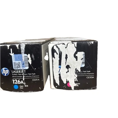 HP 126A LaserJet Complete Toner Set Cyan Magenta - Sealed, NEW, unopened - Image 1 of 4