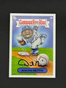 Bowling Mookie Betts #12b Topps Garbage Pail Kids x MLB Artist David Gross Auto - Picture 1 of 3