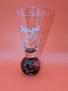 Kansas Schnapsglas Rubin Slipper Zauberer von Oz Kunstglas - Bild 1 von 6