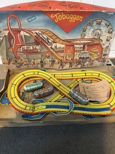 Technofix Toboggan 290 Achterbahn Blechspielzeug vintage 50er  Western Germany - Bild 1 von 12